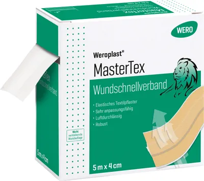 Produktbild von Weroplast MasterTex Wundschnellverband 5 m x 4 cm