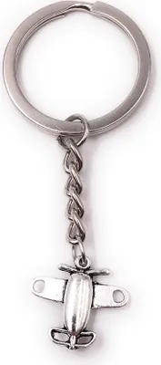 Produktbild von Onwomania Schlüsselanhänger Kleines Flugzeug Flieger Metall Anhänger Charm
