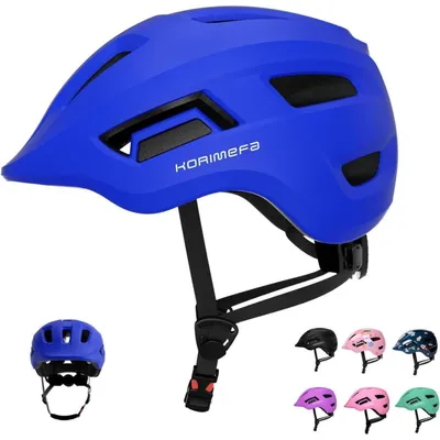 Productafbeelding van Helm voor kinderen, verstelbare fietshelm, sporthelm, lichtgewicht, geschikt voor scooters, maat XS, blauw