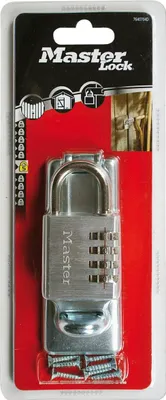 Immagine prodotto di MASTER LOCK Serratura a combinazione con lucchetto da 40 mm, alluminio SB