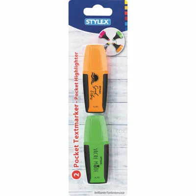 Produktbild von Stylex Textmarker mini 2 Stück 31482