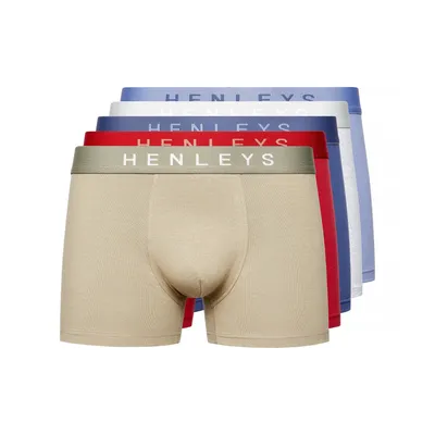 Produktbild von Henleys - "Motley" Boxershorts für Herren(5er-Pack) BG1323 (XXL) (Bunt)