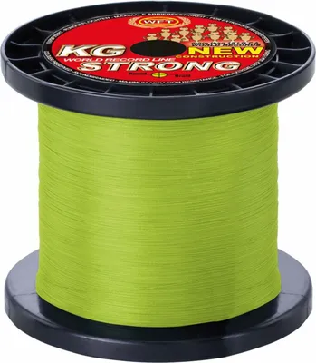 Produktbild von WFT 0,18mm 22kg Strong Chartreuse - 1000m geflochtene Angelschnur