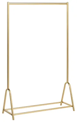 Obrázek produktu pro BELIANI Věšák na kabáty kovový zlatý 161 cm volně stojící předsíň ložnice moderní minimalistický styl