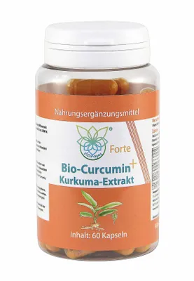 Produktbild von VITARAGNA® Curcumin Forte, 60 Kurkuma Kapseln hochdosiert mit Kurkuma-Extrakt, BioPerine, Ingwer-Extrakt, Hochdosiertes Curcuma Bioperin (Schwarzer-Pfeffer)