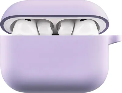 Image de KeyBudz Elevate Coque AirPods Pro 3 – Conçu spécifiquement pour les AirPods de 3ème génération – Revêtement anti-dérapant pour une meilleure prise – Compatible avec le chargement filaire et sans fil - Violet