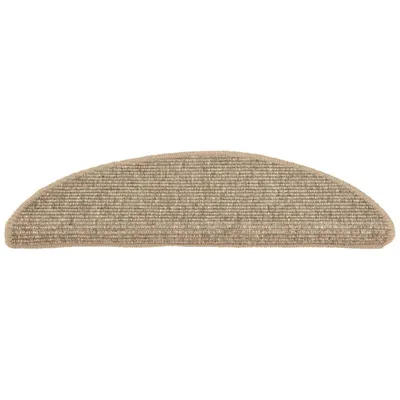Produktbild von Cloris Designermöbel Stufenmatten 15er-set - 56x17x3cm Dunkelbeige Halbrund - 2026Neu114264 - Stufenmatten