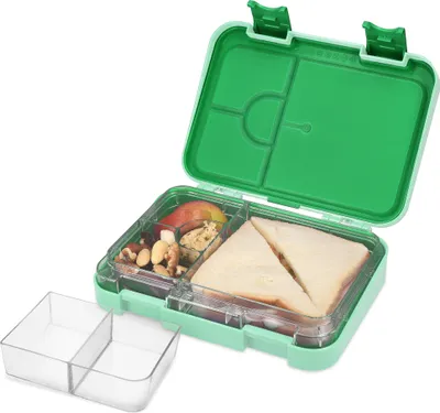 Produktbild von Navaris Bento Box Lunch Box Brotdose Vesperbox - auslaufsicher mit variablen Fächern - herausnehmbare Innenschale - Brotdose - grün