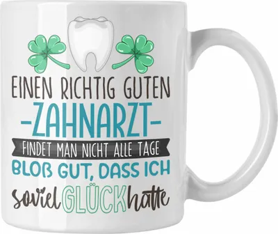Produktbild von Trendation - Zahnarzt Tasse Geschenk Dankeschön Bester Zahnarzt Der Welt Dankeschön (Weiß)