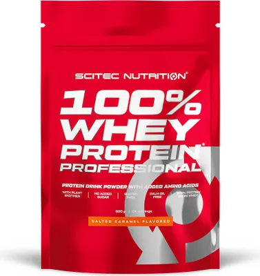 Image de Whey protéine - Scitec Nutrition - 100% WHEY PROFESSIONAL (500G) - Saveur Caramel Salé