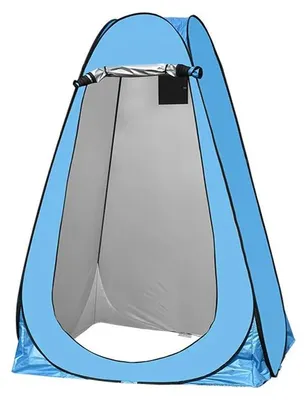 Produktbild von Tragbares Duschzelt, Schnelle automatische Einrichtung, UV-Schutz, HIMMELBLAU