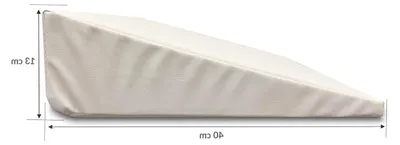 Produktbild von Keilkissen, 40 x 50 x 13 cm, orange, ergonomisch, Kunstleder, flexible Füllung, Massagekissen, Physiotherapie, Rückenstütze
