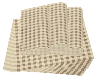 Produktbild von Brotpapier - 100 Blatt Wachspapier für Lebensmittel - Zum Einwickeln von Brot, Keksen, Hamburgern und Sandwiches - 22 x 22 cm - Kaffeebraun und Weiß