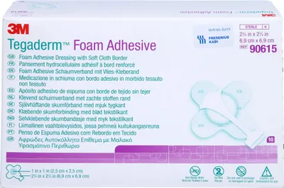 Produktbild von Tegaderm Foam Adhesive FK 6,9x6,9cm kreuzform, 10 St VER
