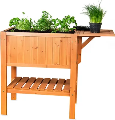 Zdjęcie produktu dla Podwyższona grządka z drewna, wys. 80 cm, pojemność 80 litrów, nr kat. 301220508-HE