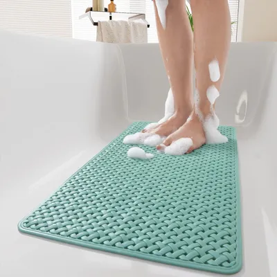 Obrázek produktu pro Protiskuzová podložka do vany a sprchy, rozměry 100x40 cm, s přísavkami a drenážními otvory