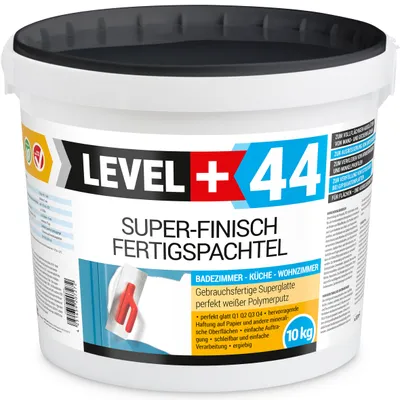 Produktbild von Super Finish Fertig Spachtelmasse 10kg Fugenspachtel Q1-Q4 Weiß Glätten Bad Küche Innenbereich RM44