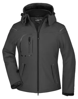 Produktbild von James and Nicholson - Softshelljacke für Damen LT2602 (L) (Schwarz)