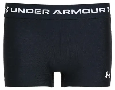 Productafbeelding van Under Armour - HeatGear shorts voor meisjes, zwart/wit, maat YXL