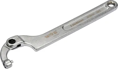 Produktbild von YATO Gelenk-Hakenschlüssel YT-01676 210mm Chrom-Vanadium-Stahl