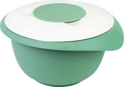 Produktbild von Westmark Rührschüssel mit zweigeteiltem Deckel, 2,5 l, mint-grün/weiß, 3153227M