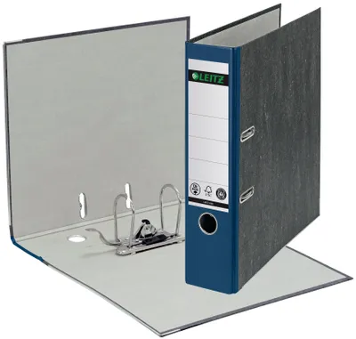 Productafbeelding van Leitz 1080-50-35, A4 ordner, wolkenmarmer dessin, 80 mm, blauw