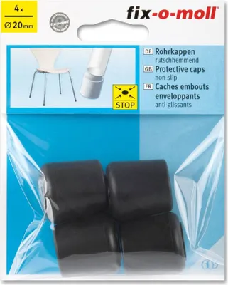 Produktbild von Rohrkappen rutschhemmend 20mm fix-o-moll