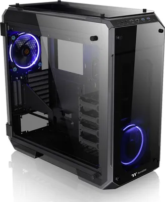 Produktbild von Thermaltake View 71 Tempered Glass Edition, Full Tower, PC, Schwarz, ATX, EATX, micro ATX, Mini-ATX, SPCC, Gaming