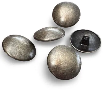 Produktbild von Antike Messing Knöpfe mit Glasauge, 15mm, 17mm, 22mm oder 25mm (10 Stück)