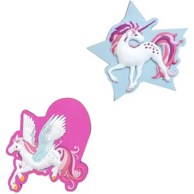 Image de McNeill Magneti accessoires pour cartables McTaggie-Set 2 pièces Unicorn rose multicolore