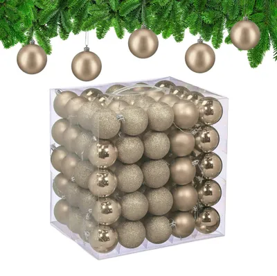 Produktbild von Christbaumkugeln-Set, 100-teilig, 3 Designs