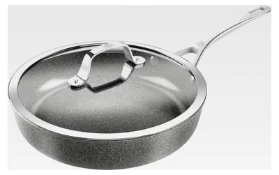Produktbild von Salina Schmorpfanne mit Deckel, 28 cm, Keramikbeschichtung mit Titan-Hartgrundierung, kratzfeste Pfanne für alle Herdarten, induktionsgeeignet