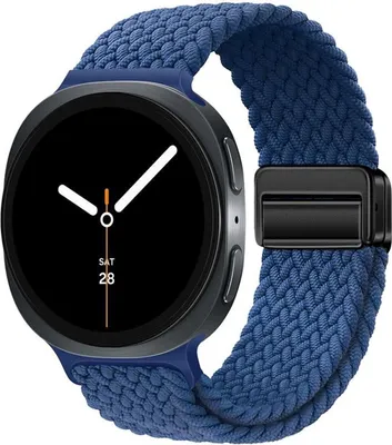 Produktbild von Magnetverschluss Nylon Armband für Samsung Galaxy Watch 8 / 8 Classic Loop Blau