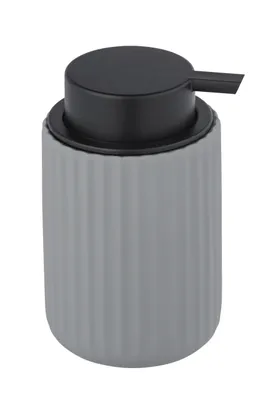 Produktbild von WENKO Keramik Seifen Spender 300 ml Dosierer Flüssigspender BELLUBO Grau Bad WC