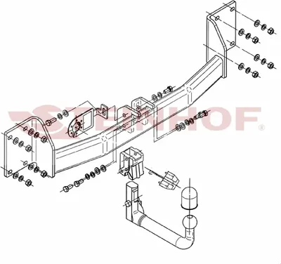 Produktbild von Z546097 Anhängerkupplung passend für BMW X6 2008-2014 abnehmbar