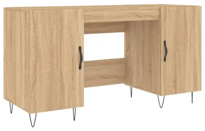 Obrázek produktu pro vidaXL Psací stůl Sonoma Dub 140x50x75 cm výrobek z odvozeného dřeva
