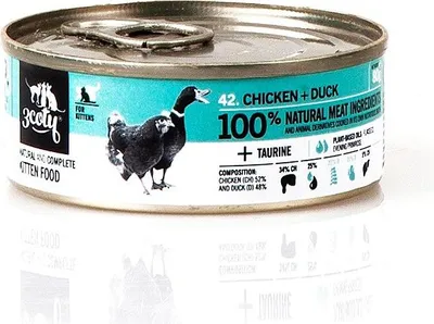 Produktbild von 3Coty HÜHNCHEN-ENTE für Kätzchen 80g