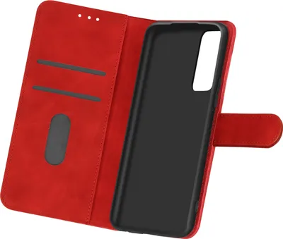 Produktbild von Avizar, Kunstleder-Klappetui mit Standfunktion für Samsung Galaxy A03s, Rot