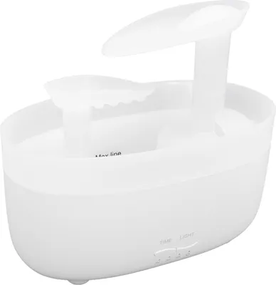 Productafbeelding van 280 ml ultrasone luchtbevochtiger – Aroma diffuser voor op het bureau, produceert veel nevel, draagbaar, innovatief waterreservoir, geschikt voor slaapkamer en thuis, wit