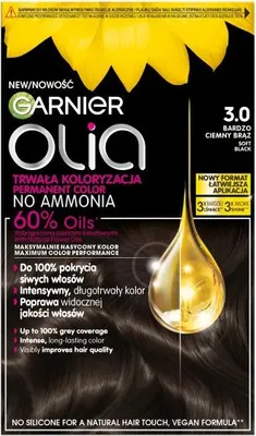 Zdjęcie produktu dla Garnier Olia 3.0, Bardzo Ciemny Brąz, Permanentna koloryzacja