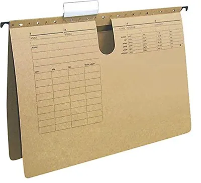 Produktbild von Q-Connect KF00554 Hängehefter/Hängemappen Für A4 Farbe: Braun/Natronkarton, Heft