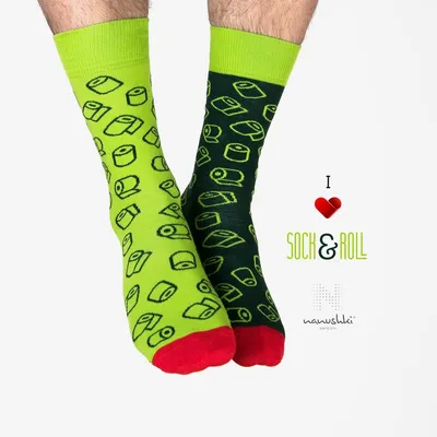 Produktbild von Nanushki Sock and Roll Lustige Bunte Socken mit Toilettenpapier Motiv