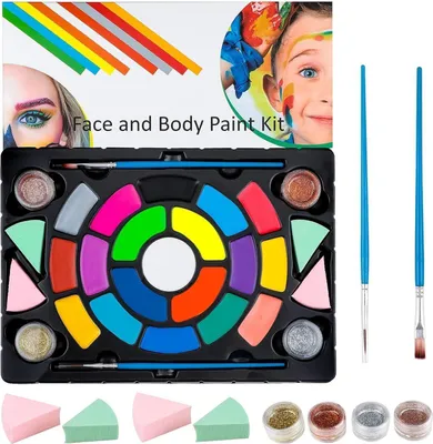 Produktbild von FLYISH DIRECT Kinderschminke Set - Professionelle Schminkpalette für Kinder und Erwachsene
