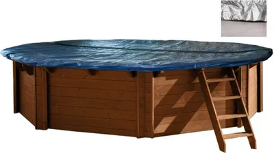 Produktbild von Interline Winterabdeckung Bali 8,40 x 4,90 m Oval, Poolabdeckung, Überirdischer Pool, Oval, Blau, Silber, PVC, 4900 mm