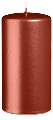 Produktbild von Stumpenkerzen Metallic Matt Kupfer Copper 120 x Ø 60 mm, 12 Stück