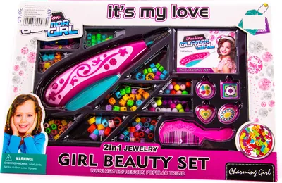 Produktbild von Haarflechtmaschine Set mit Perlen - Kreatives Haarstyling Spielzeug für Mädchen