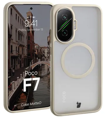 Produktbild von Bizon Case MatteO Magnetic Xiaomi POCO F7 rauchgrau