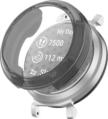 Image de Pour Garmin Lily 2 : coque de protection en TPU de haute qualité, transparente / noire