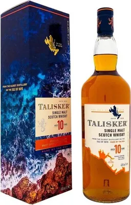 Produktbild von Talisker 10 Years + Box 1000ml 45,8% Vol.