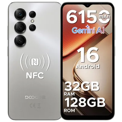 Produktbild von DOOGEE Note56X Pro Smartphone Handy, Android 16, 6,56" 90Hz, 6150mAh Akku, 32GB+128GB, 4G, 13MP, NFC, Fingerabdruck, OTG, ohne Vertrag